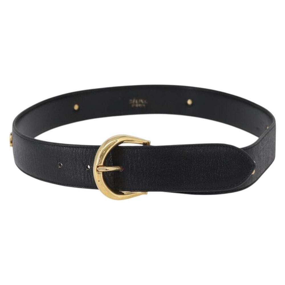 Celine Leather Belt Black